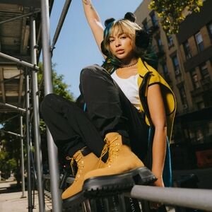 Timberland Sky 6" Lace-Up Lug Sole Platform Boots BNWOB Size 7.5